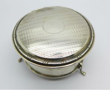 A silver trinket box