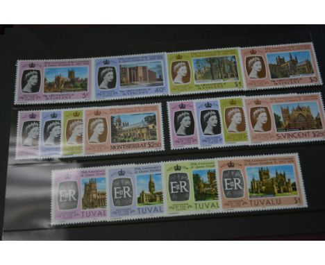 Stamps:  Albums of themed first day covers, ringbinder serving as an album of world stamps to 1940, a large collection of loo