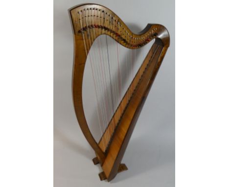 A 1982 Clarsach Harp by Sanderson & Taylor with Canvas Carrying Bag