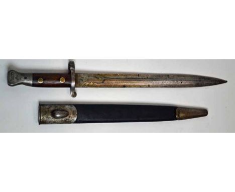 A Pattern 1903, Boer War Period, Bayonet with Scabbard Dated May 1900, with broad arrow mark, as used by Commonwealth forces 