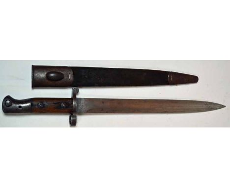 A Pattern 1903, Commonwealth Bayonet with Scabbard Dated 1904, as used by Commonwealth Length: 43.5cm 