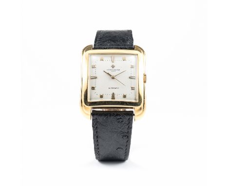 A RARE GENTLEMAN'S 18K SOLID GOLD VACHERON &amp; CONSTANTIN "CIOCCOLATONE" AUTOMATIC WRIST WATCH CIRCA 1950s, REF. 4737 THE O