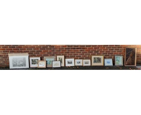 A quantity of pictures and prints.