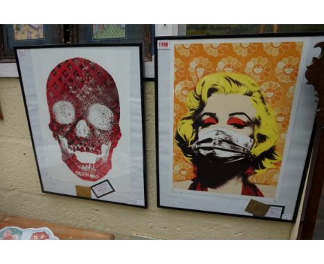 Death NYC,&nbsp;two pencil signed prints, each blind stamped, 45 x 32cm.&nbsp; 