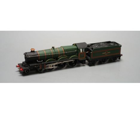 A boxed Horny Dublo boxed Bristol Castle-7013 engine,26 cms long.