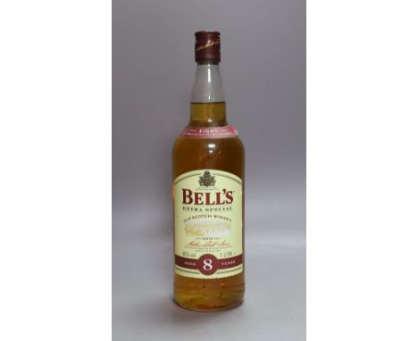 Ten litre bottles of Bells extra special scotch whisky, aged 8 years