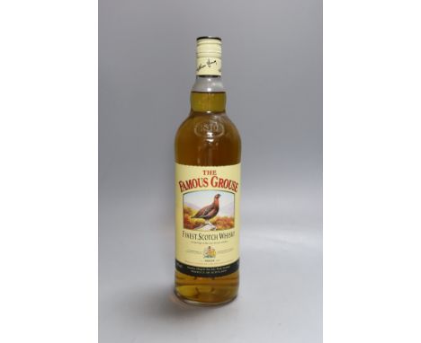 Ten litre bottles of The Famous Grouse Scotch whisky