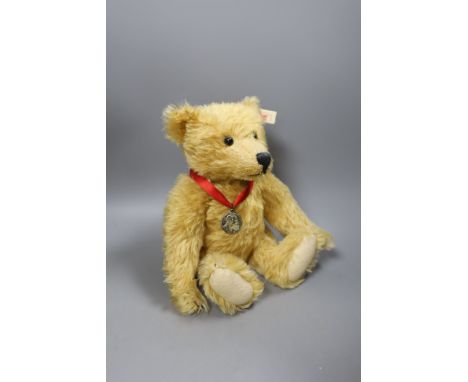 A Steiff limited edition Christie's teddy bear ‘James’ - boxed, 28cm tall