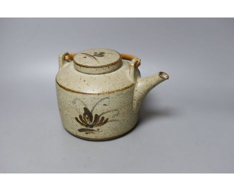 David Leach, studio pottery kettle, post 1956 - 16cm tall