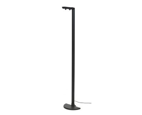 Gianfranco Frattini (1926-2004) A black lacquered metal floorlamp, model Ignazio, produced by Luci, Italy, design 1980s, mark
