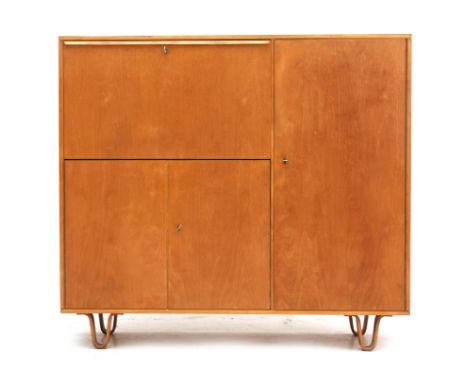Cees Braakman (1917-1995) A birch veneered drop-leaf desk, model CB01, from the 'Berken' (Birch) series, produced by Pastoe, 