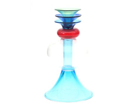 Marco Zanini (1954) A glass vase, model 'Alpha Centauri', produced for Memphis, Milano, designed 1982, signed: M. Zanini per 