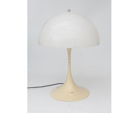 Verner Panton (1926-1998) A white plastic Panthella table lamp, produced by Louis Poulsen, designed 1971, marked underneath w