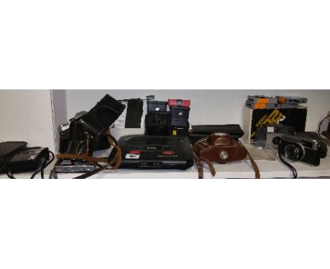 A Vintage Sega Mega Drive & a Collection of Vintage Cameras, etc.