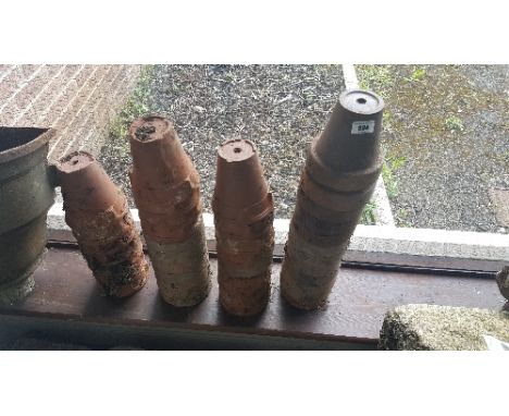 A Quantity of Vintage Terracotta Flower Pots.