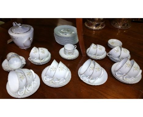 A Noritake Ingrid Pattern Tea and Coffee Service.