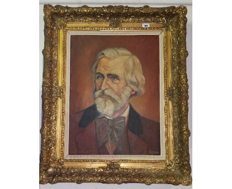 A Good Early 20th Century Oil on Canvas, Portrait of a Gentleman; indistinctly signed.