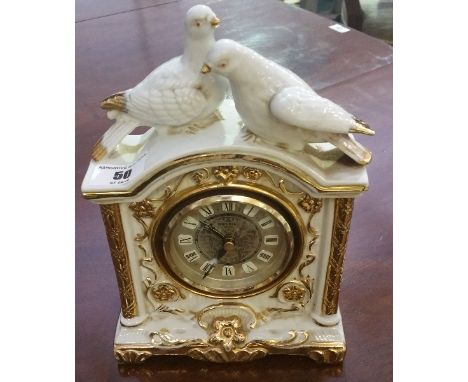 An 'Imperial Porcelain' Quartz Mantel Clock.