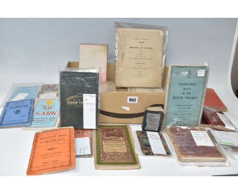 One Box of 19th and early 20th century MAPS, mostly cloth backed and comprising seven Sifton, Praed &amp; Co. Ltd, maps of Ha
