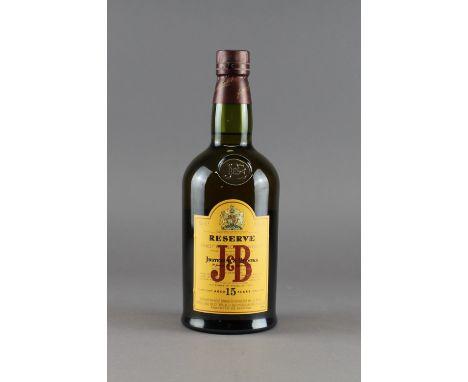 A bottle of Justerini & Brooks blended Scotch whisky, aged 15 years (at bottling), Spanish export label Unopened seal, condit