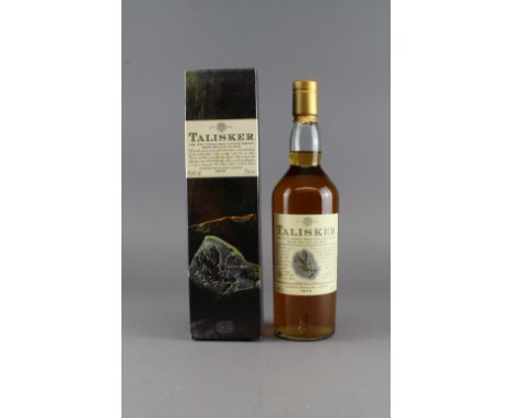 A bottle of Talisker Single Malt Scotch Whisky, aged ten years (at bottling - with pictorial box) Unopened seal, condition no