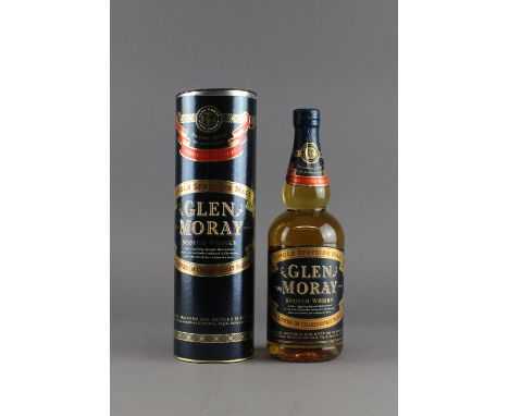 A bottle of Glen Moray 'Chardonnay Barrels' Single Speyside Malt Scotch Whisky (with gift box) Unopened seal, condition not g