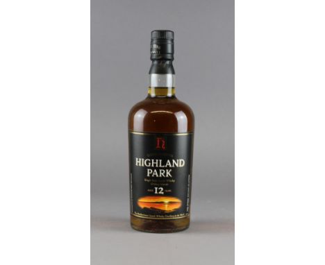 A bottle of Highland Park Single Malt Scotch Whisky, aged 12 years (at bottling) Unopened seal, condition not guaranteed, ple