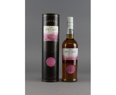 A bottle of Single Speyside Malt Scotch Whisky, produced for Sainsburys, aged 12 years (at bottling - with gift box) Unopened