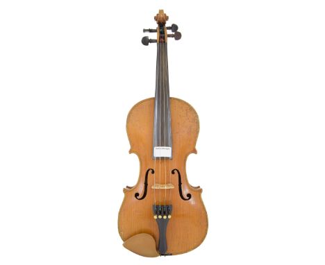 Late 19th century violin labelled and branded Vuillaume á Paris below the button, 13 15/16", 35.40cm