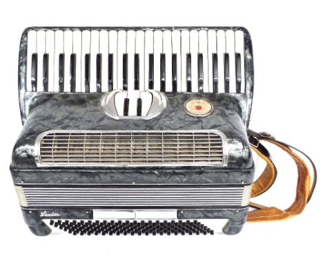 Lo Duca Brothers leader piano accordion, with grey pearloid finish