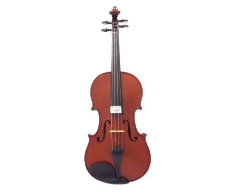 French violin labelled Lutherie Artistique M. Couturieux, 14 1/8", 35.90cm