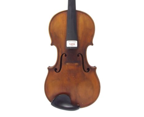 Violin labelled Acoulon & Blondelet...  on the treble side, also labelled Sarasate Artiste..., on the bass side and branded o