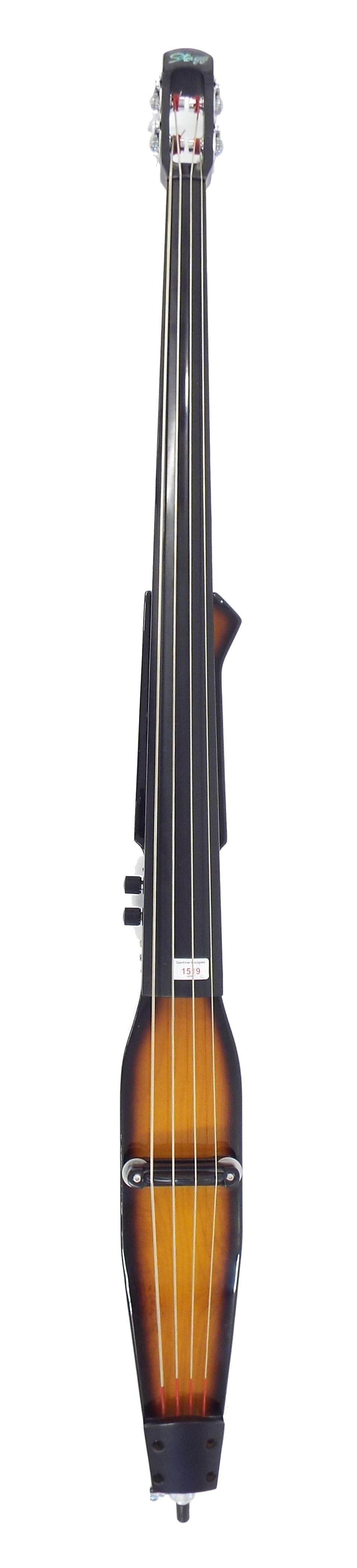 Stagg electric upright double bass, with soft cover