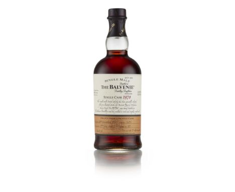 THE BALVENIE 1970 SINGLE CASK  matured in sherry cask number 16191, bottled in 2007, bottle number 85 of 191, with wooden pre