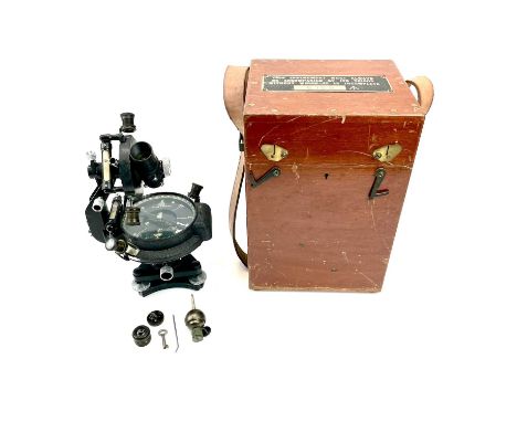 A WW II E R Watts &amp; Son Ltd mining level in original stowage case.