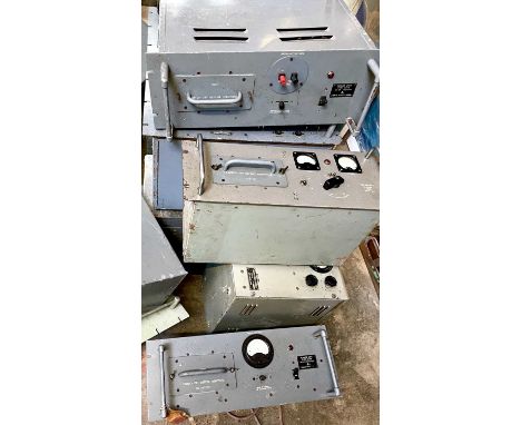 An Air Ministry Monitor Crystal type 4A Tropical in wooden case together with a Tropical Recording Bridge, a Receiver type R 