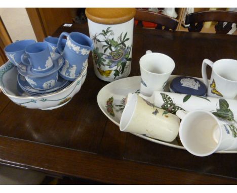 A quantity of Portmerion china, including a rolling pin etc.