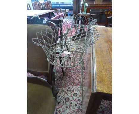 A Victorian wire work planter