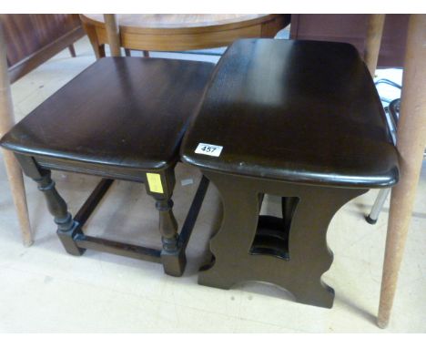 An Ercol nest of tables and one other table