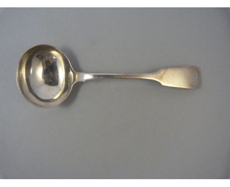 A hallmarked silver ladle dated 1828, London- weight 57.5g