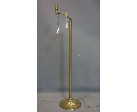 A Christopher Wray brass standard lamp 