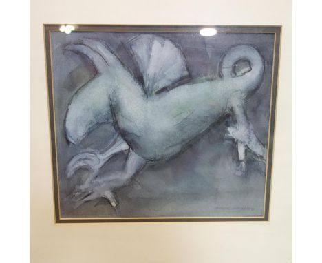 Gregor M. Smith RSW (Scottish, b.1944), 'Griffin', watercolour, signed and dated 1990 in pencil to lower right, 20 x 23cm 