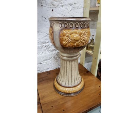 LARGE VINTAGE GERMAN PEDESTAL PLANTER