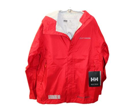 RADIOHEAD - Crew only Original Tour Jacket. Ancorage Light Jacket in Red with embroidered detail bottom right of jacket - `RA