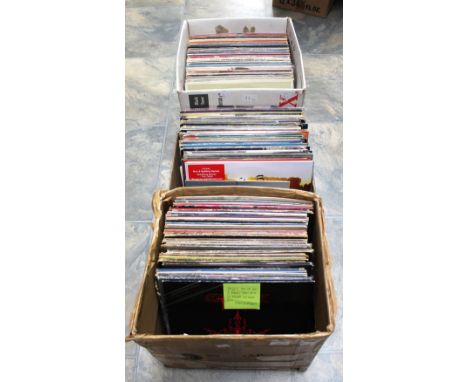 Records Collection of mostly Vinyl LP Records including Rock / Pop and Metal. Housed in 3 boxes including AC/DC, Rush, Iron M