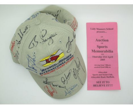 Golf Autographs - approximately eighteen, including Torrence, James, Jacklin, Faldo, Benbridge, pen signed on a B &amp; H Gol