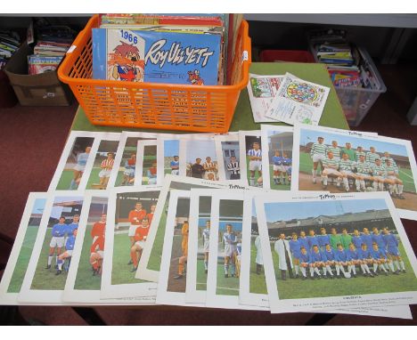 Typhoo Large Formant football Team Cards, (20), Roy Ullyett and other annuals, First Day Covers (x 2).