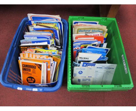 Southern Club Programmes, 1960's/70's, Millwall, Gillingham, Tottenham, Norwich, Brighton etc, Hereford &amp; Cambridge, firs
