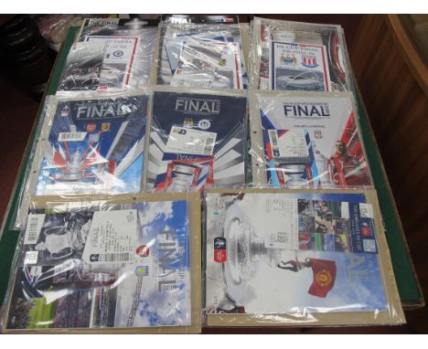 F.A Cup Finals 2009 to 2016, a programme and ticket from each game; together with four page souvenirs from 2009, 2010, 2011, 