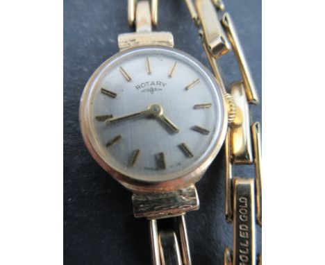 A Rotary ladies wrist watch, together with a vintage gold ladies wrist watch